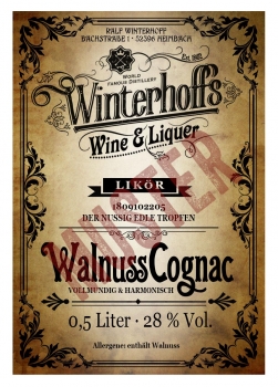 Walnuss-Cognac Likör 0.5l