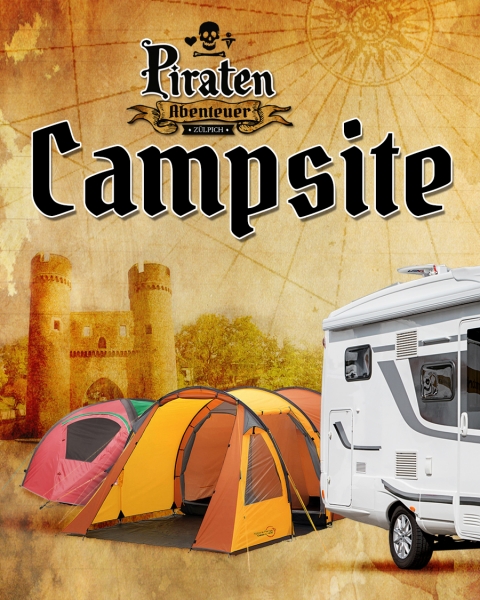 Campsite Ticket Fr-Mo = 3 ÜN , Piratenabenteuer Zülpich 2021