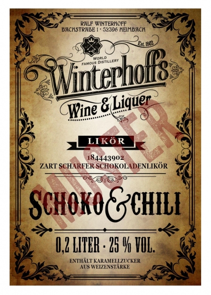 Schoko-Chili Likör 0.2l